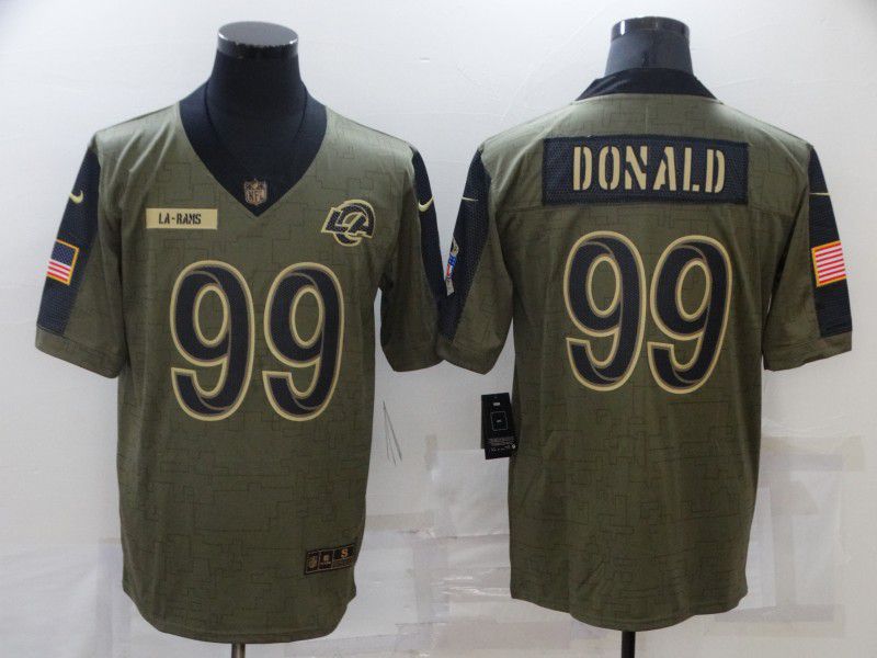 Men Los Angeles Rams #99 Donald green Nike Olive Salute To Service Limited NFL Jersey->atlanta falcons->NFL Jersey